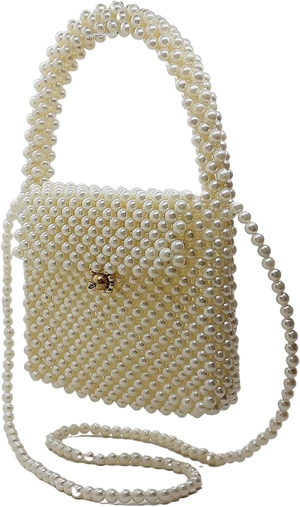 vory Pearl Beaded Shoulder Bags